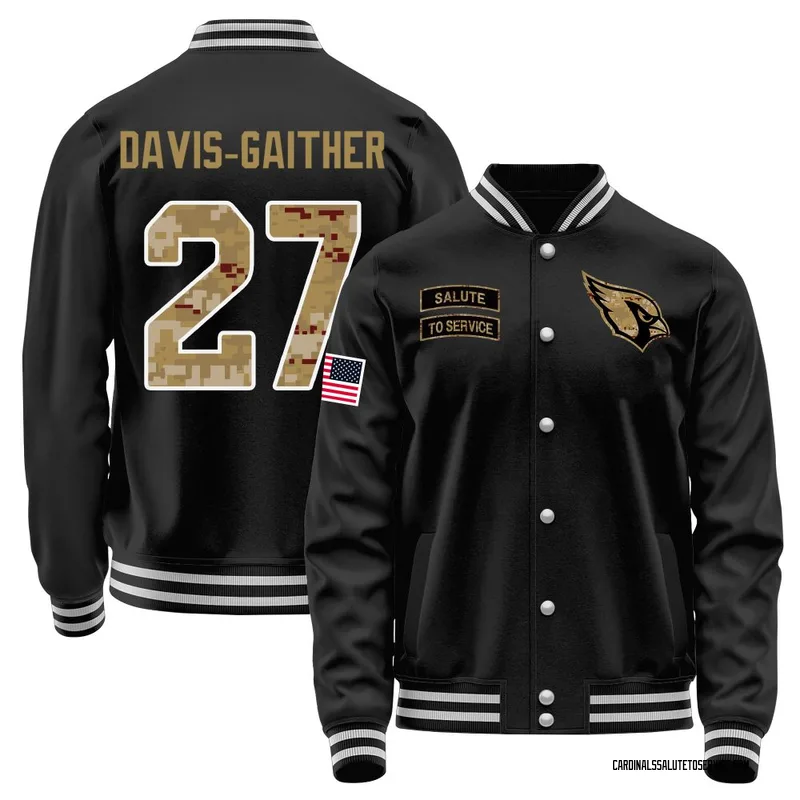 Men's Akeem Davis-Gaither Arizona Cardinals Black Salute to Service Sideline Performance Jacket