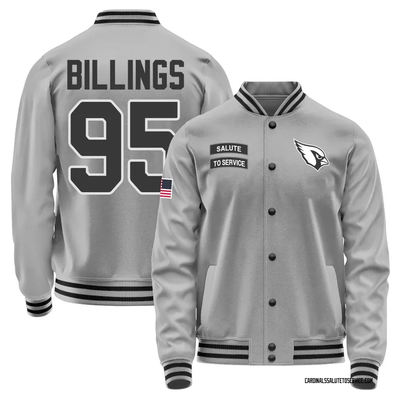 Men's Andrew Billings Arizona Cardinals Gray Salute to Service Performance Jacket
