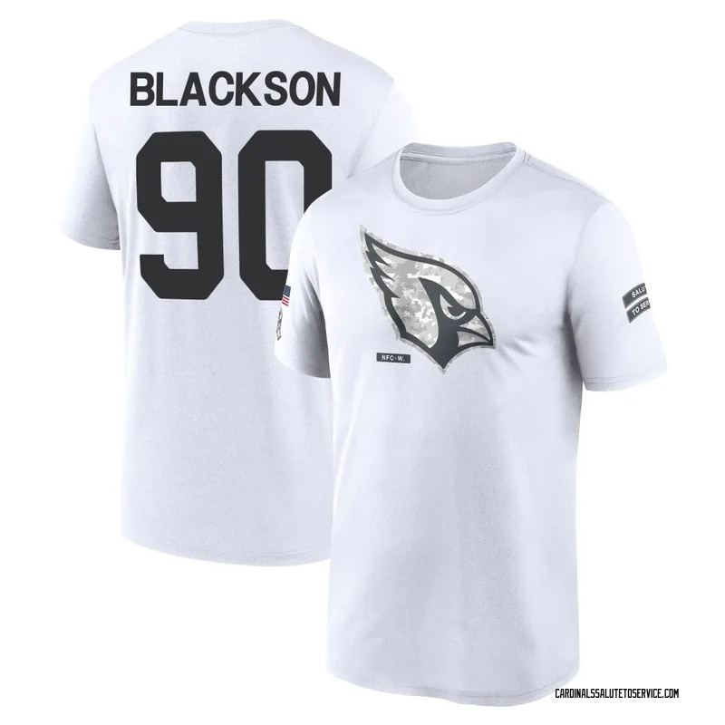 Men's Angelo Blackson Arizona Cardinals Legend White 2024 Salute to Service Performance T-Shirt