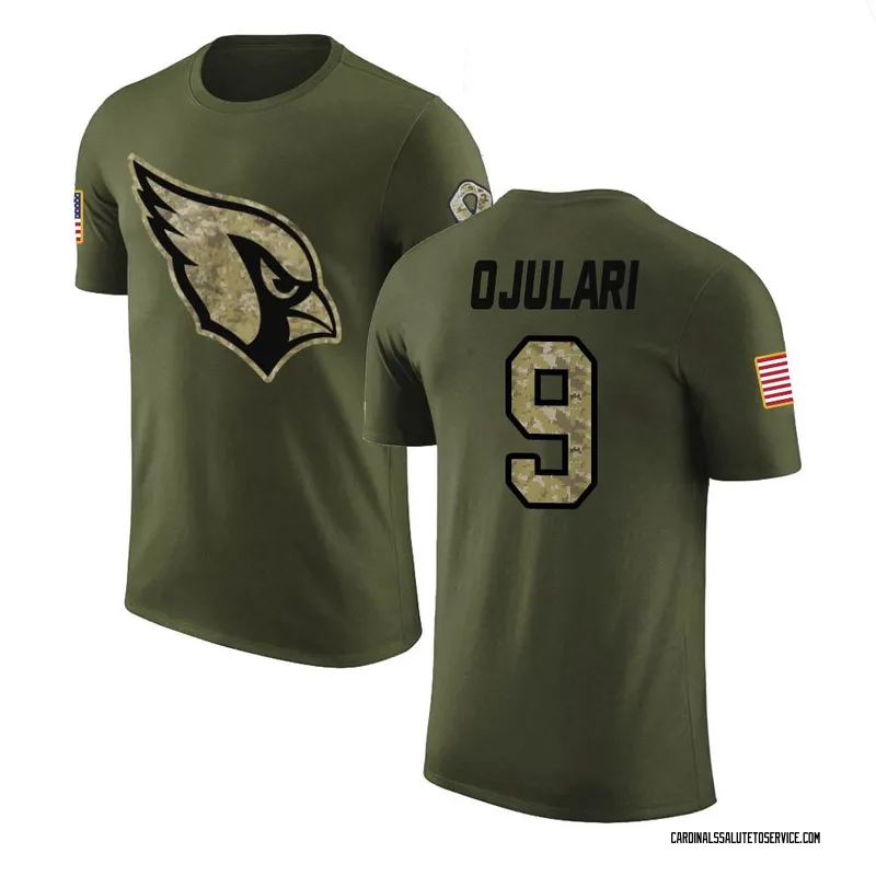 Men's BJ Ojulari Arizona Cardinals Legend Olive Salute to Service T-Shirt