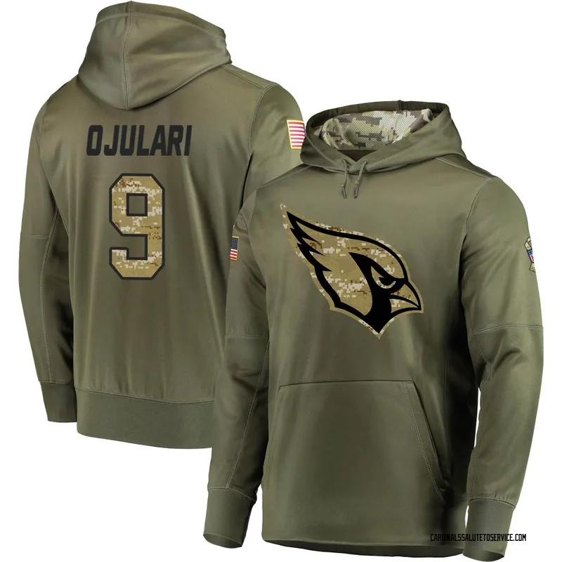 Men's BJ Ojulari Arizona Cardinals Olive Salute to Service Pullover Hoodie