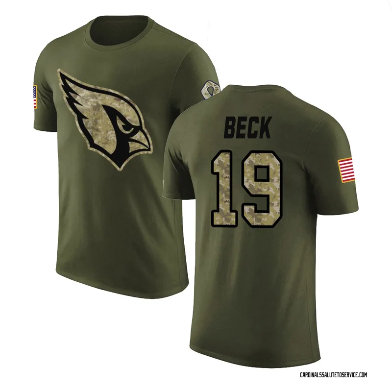 Men's Carson Beck Arizona Cardinals Legend Olive Salute to Service T-Shirt