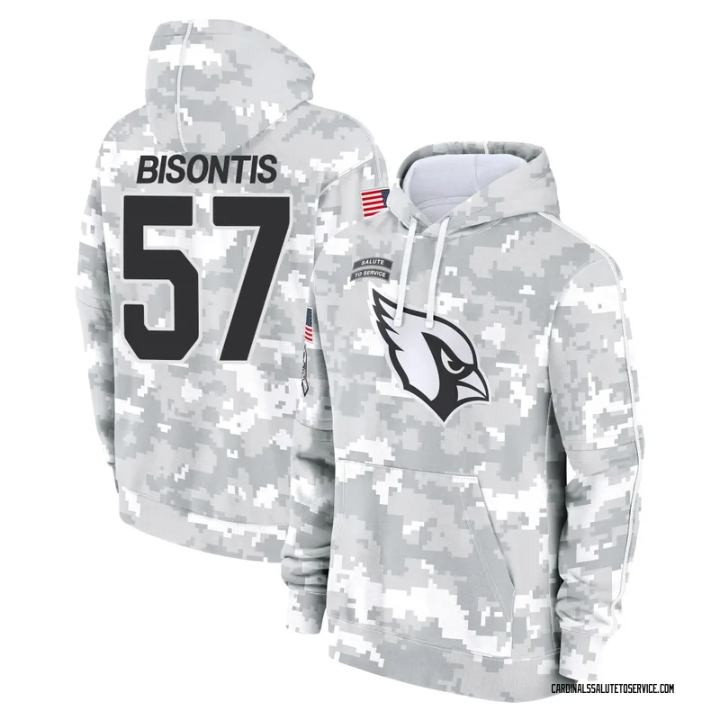 Men's Chase Bisontis Arizona Cardinals Camo Arctic 2024 Salute to Service Club Fleece Pullover Hoodie