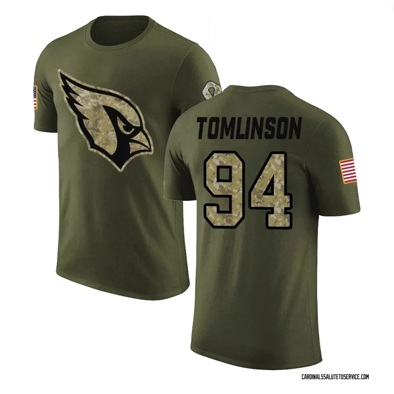 Men's Dalvin Tomlinson Arizona Cardinals Legend Olive Salute to Service T-Shirt