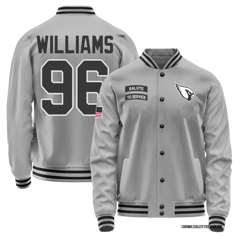 Men's Damonic Williams Arizona Cardinals Gray Salute to Service Performance Jacket