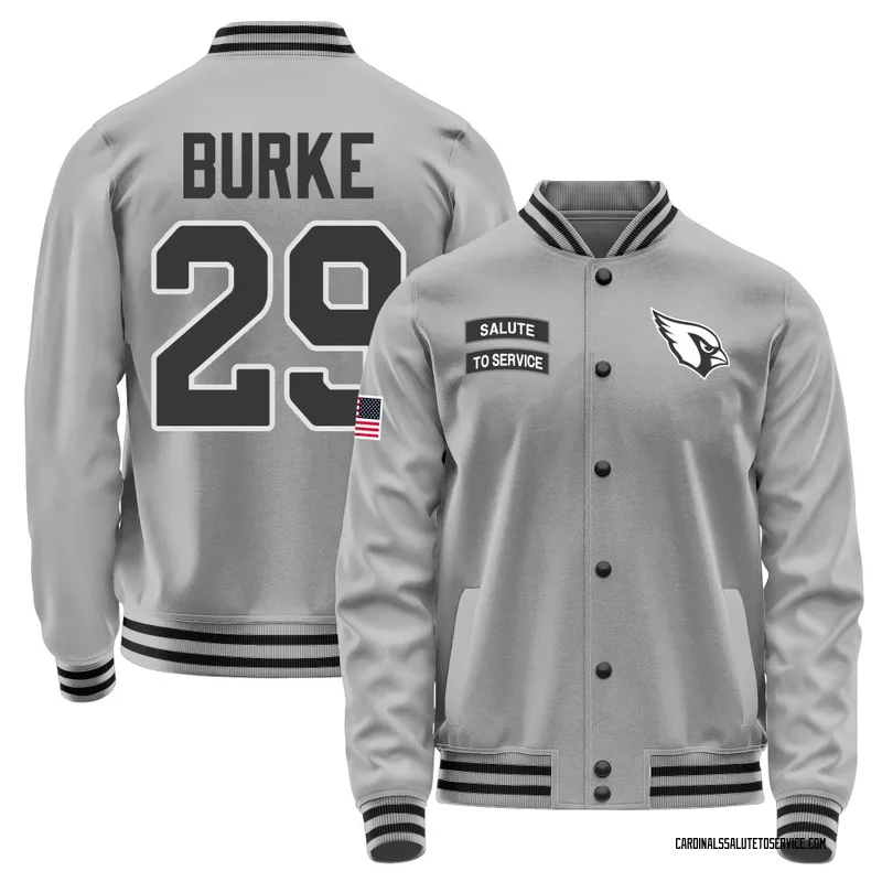 Men's Denzel Burke Arizona Cardinals Gray Salute to Service Performance Jacket