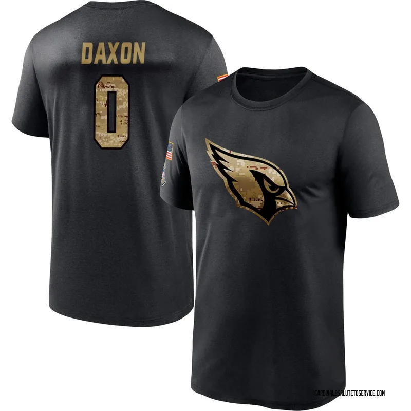 Men's Denzel Daxon Arizona Cardinals Black 2020 Salute To Service Performance T-Shirt