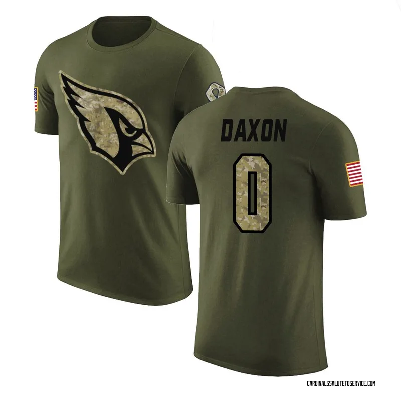 Men's Denzel Daxon Arizona Cardinals Legend Olive Salute to Service T-Shirt