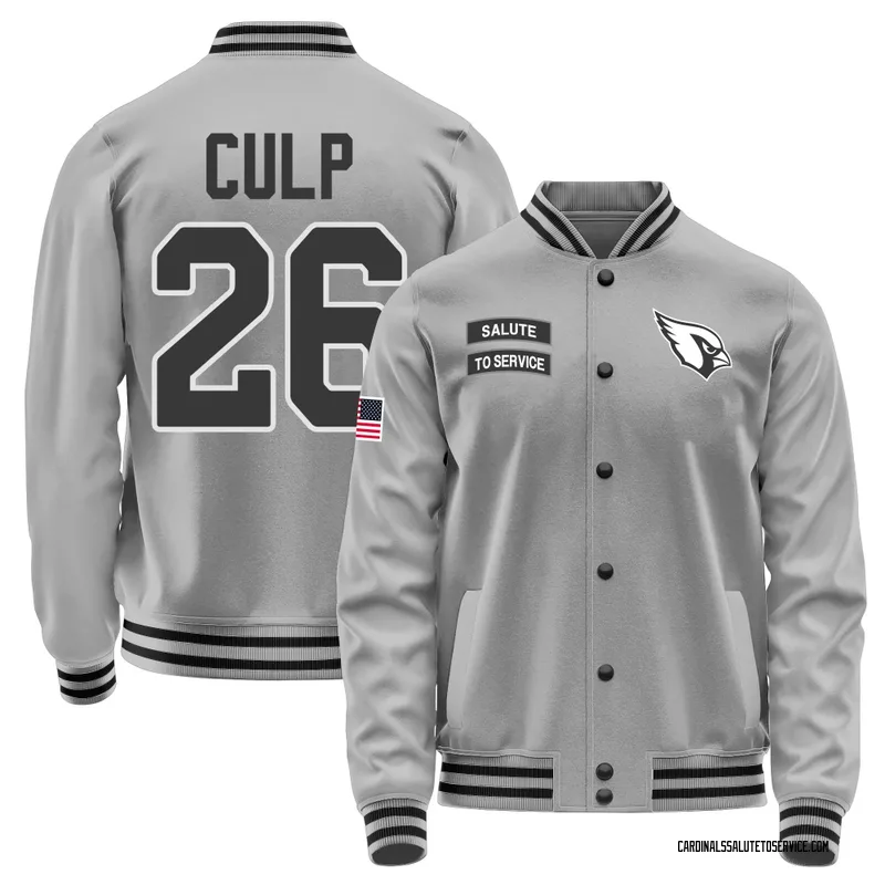 Men's Elijah Culp Arizona Cardinals Gray Salute to Service Performance Jacket