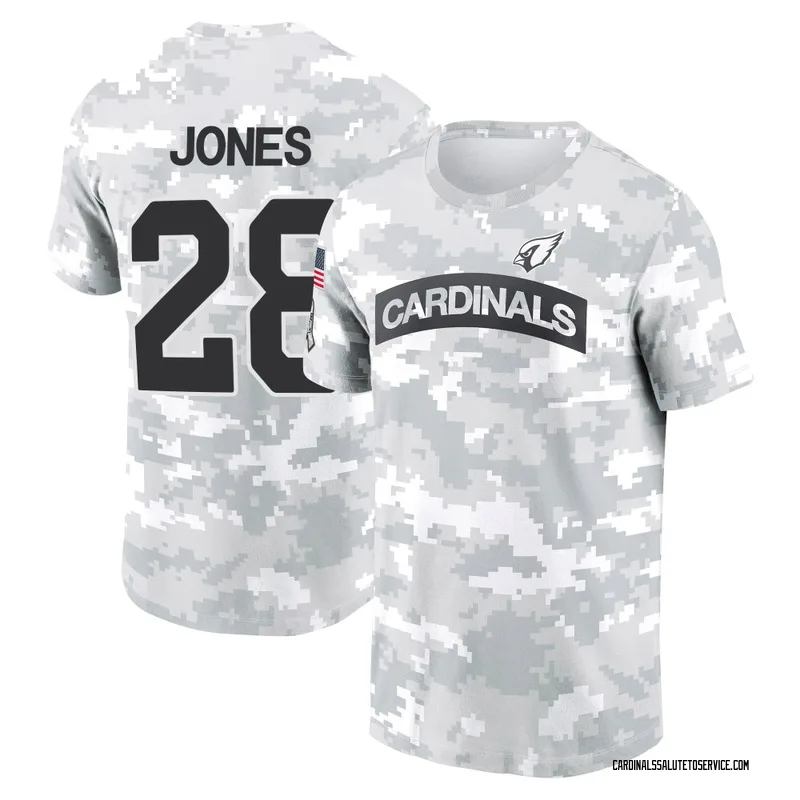 Men's Elijah Jones Arizona Cardinals Camo Arctic 2024 Salute to Service Performance T-Shirt