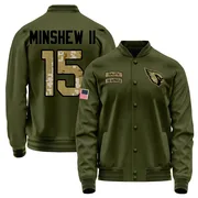Men's Gardner Minshew II Arizona Cardinals Olive Salute to Service Sideline Performance Jacket