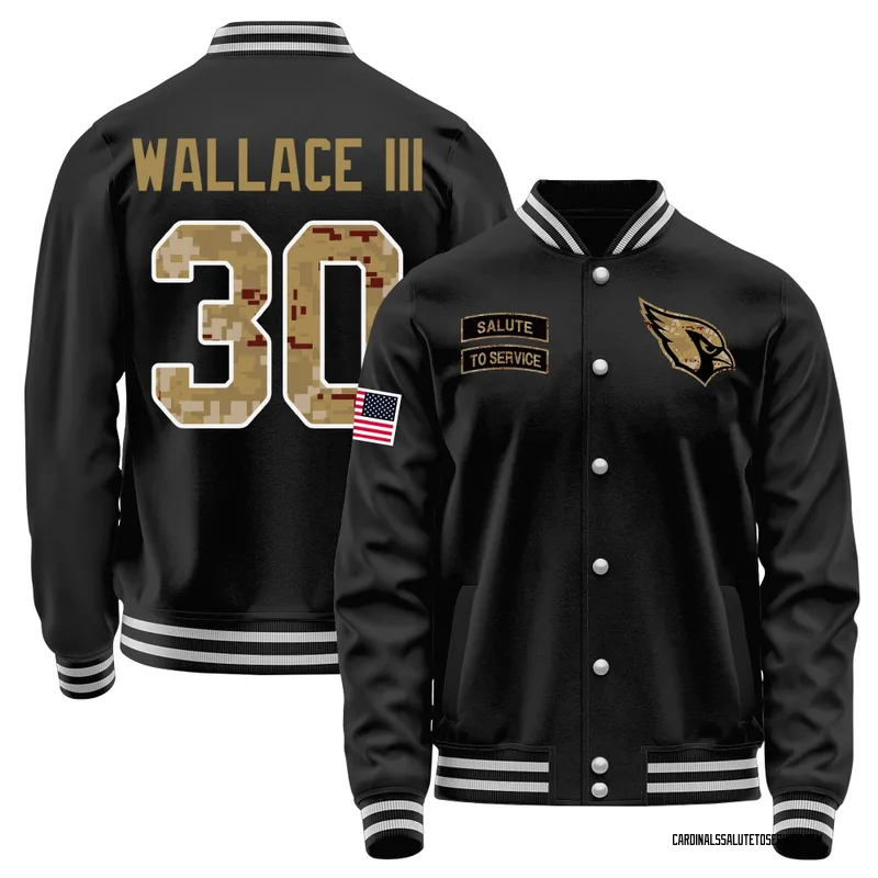 Men's Harrison Wallace III Arizona Cardinals Black Salute to Service Sideline Performance Jacket