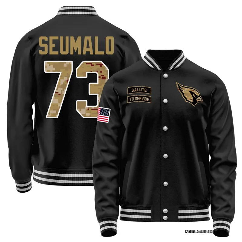 Men's Isaac Seumalo Arizona Cardinals Black Salute to Service Sideline Performance Jacket