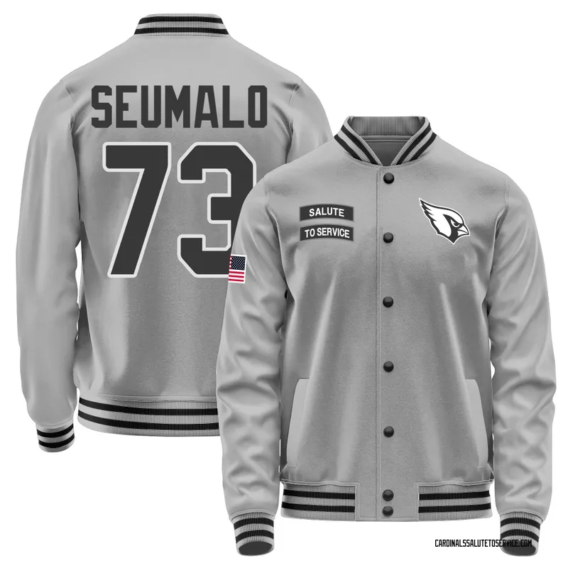 Men's Isaac Seumalo Arizona Cardinals Gray Salute to Service Performance Jacket