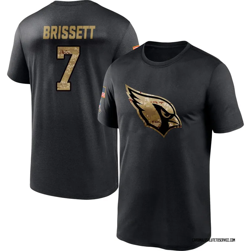 Men's Jacoby Brissett Arizona Cardinals Black 2020 Salute To Service Performance T-Shirt