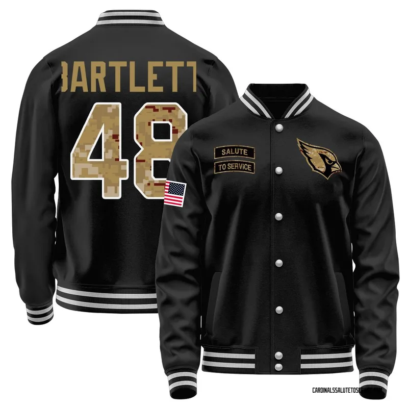 Men's Jared Bartlett Arizona Cardinals Black Salute to Service Sideline Performance Jacket