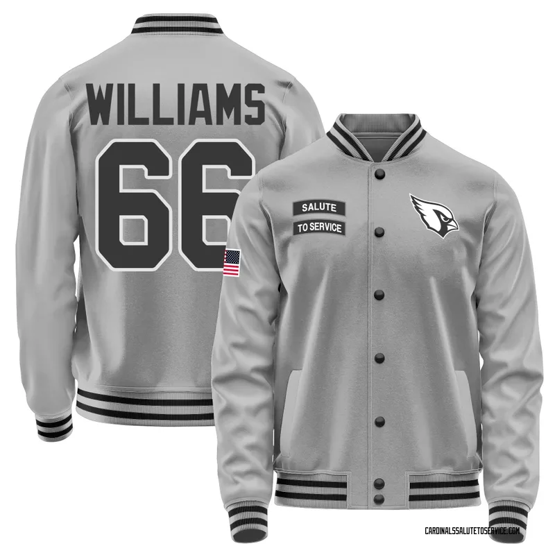 Men's Jayden Williams Arizona Cardinals Gray Salute to Service Performance Jacket