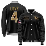 Men's Jeremiyah Love Arizona Cardinals Black Salute to Service Sideline Performance Jacket