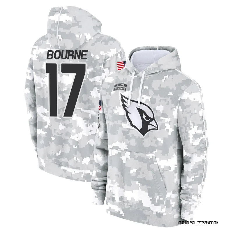 Men's Kendrick Bourne Arizona Cardinals Camo Arctic 2024 Salute to Service Club Fleece Pullover Hoodie