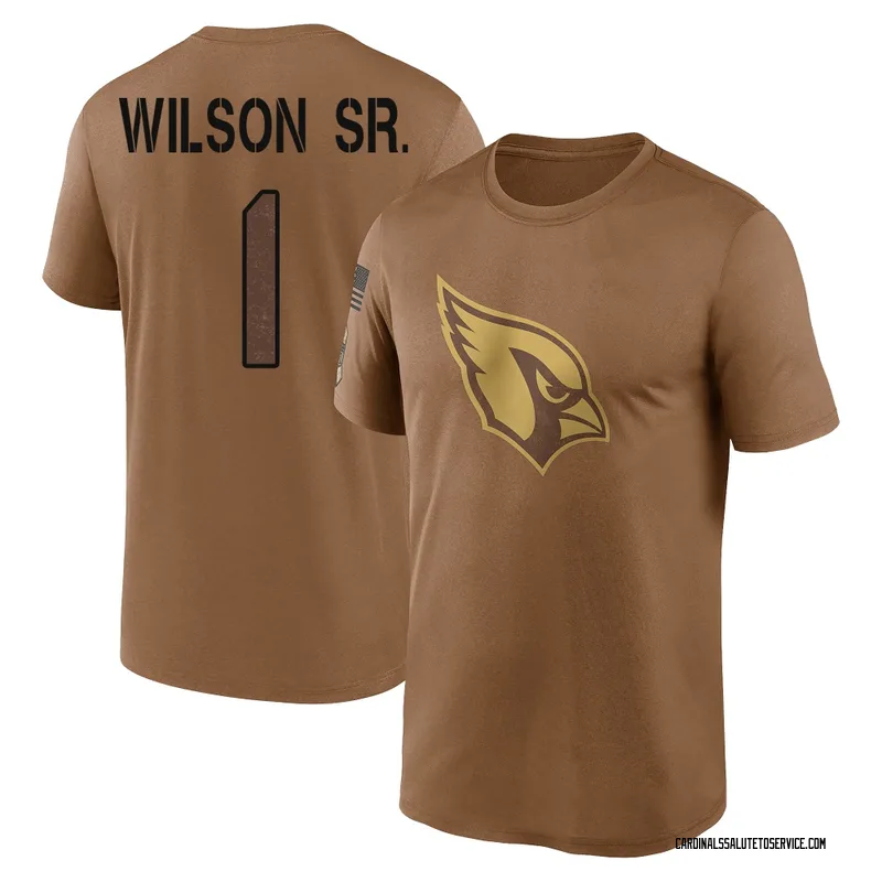 Men's Mack Wilson Sr. Arizona Cardinals Legend Brown 2023 Salute To Service Performance T-Shirt