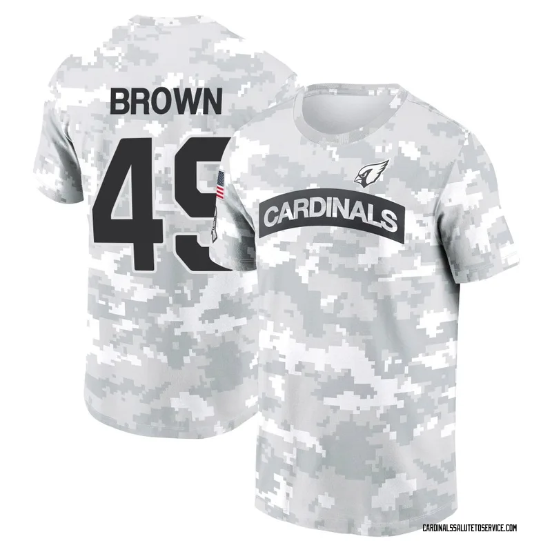 Men's Pharaoh Brown Arizona Cardinals Camo Arctic 2024 Salute to Service Performance T-Shirt