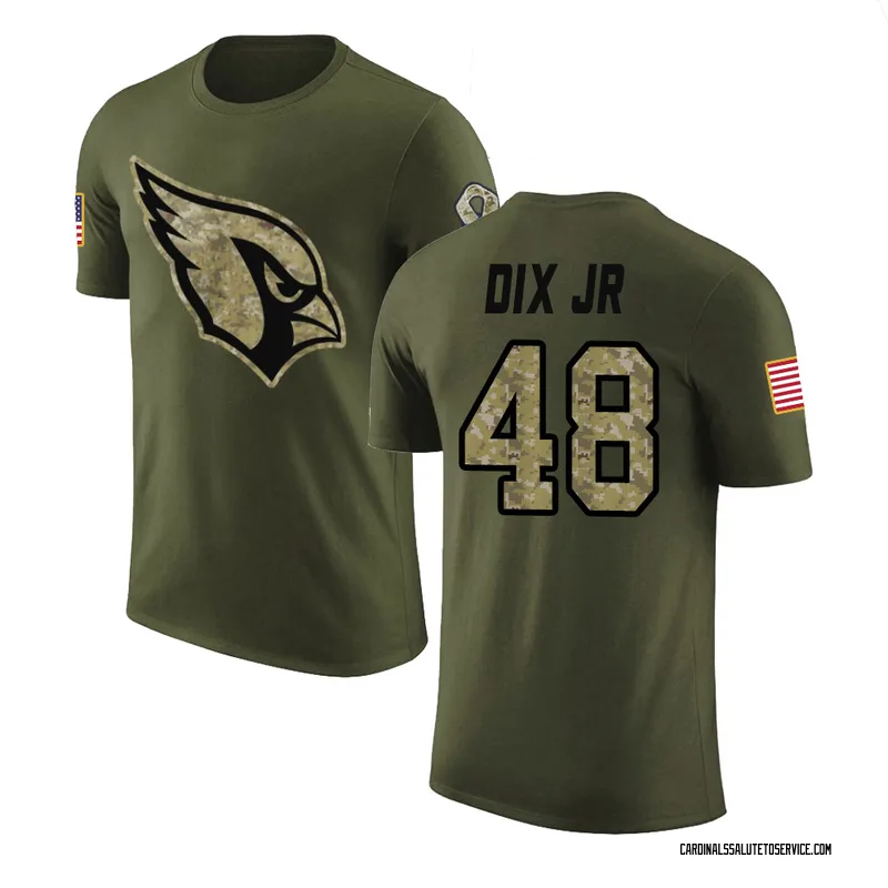 Men's Stephen Dix Jr. Arizona Cardinals Legend Olive Salute to Service T-Shirt