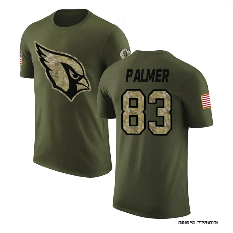 Men's Tejhaun Palmer Arizona Cardinals Legend Olive Salute to Service T-Shirt