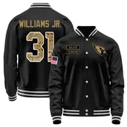 Men's Wydett Williams Jr. Arizona Cardinals Black Salute to Service Sideline Performance Jacket