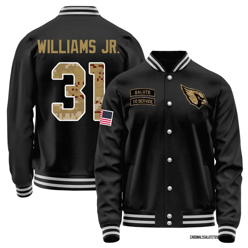 Men's Wydett Williams Jr. Arizona Cardinals Black Salute to Service Sideline Performance Jacket