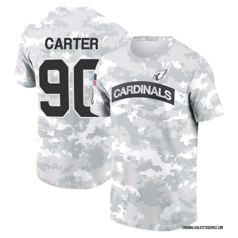 Men's Zachary Carter Arizona Cardinals Camo Arctic 2024 Salute to Service Performance T-Shirt