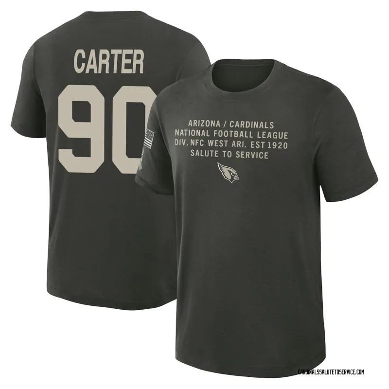 Men's Zachary Carter Arizona Cardinals Green Dark/ 2025 Salute to Service Sideline Slub T-Shirt