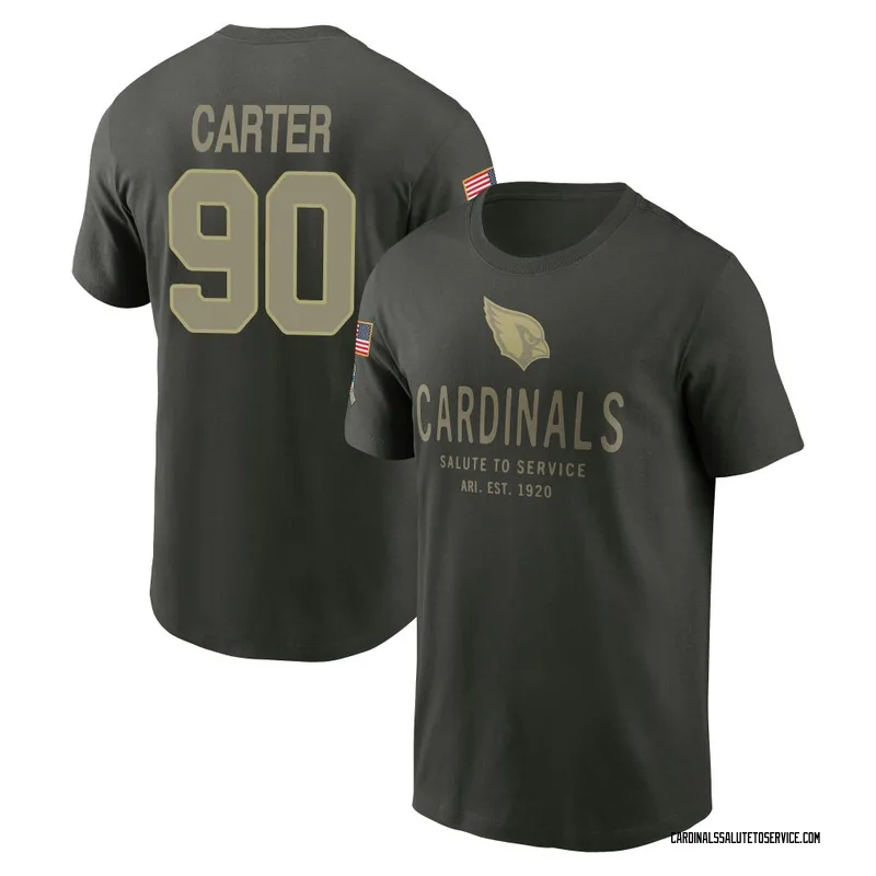 Men's Zachary Carter Arizona Cardinals Green Forest/ 2025 Salute to Service Sideline Primary Edge T-Shirt