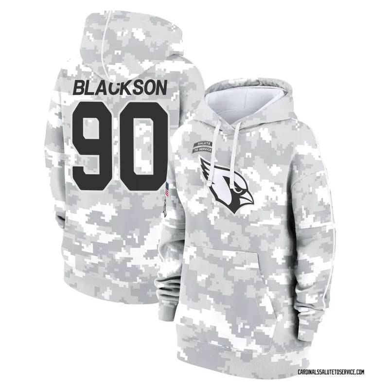 Women's Angelo Blackson Arizona Cardinals Camo Arctic 2024 Salute to Service Club Fleece Pullover Hoodie
