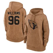 Women's Damonic Williams Arizona Cardinals Brown 2023 Salute To Service Pullover Hoodie