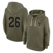 Women's Elijah Culp Arizona Cardinals Olive 2025 Salute to Service Hoodie