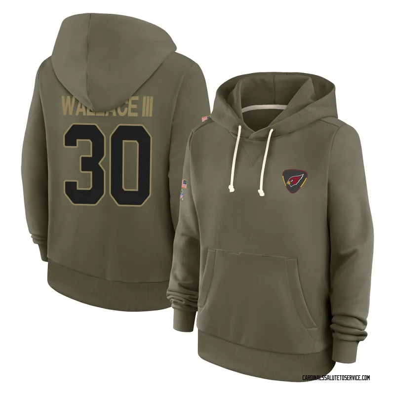 Women's Harrison Wallace III Arizona Cardinals Olive 2025 Salute to Service Hoodie