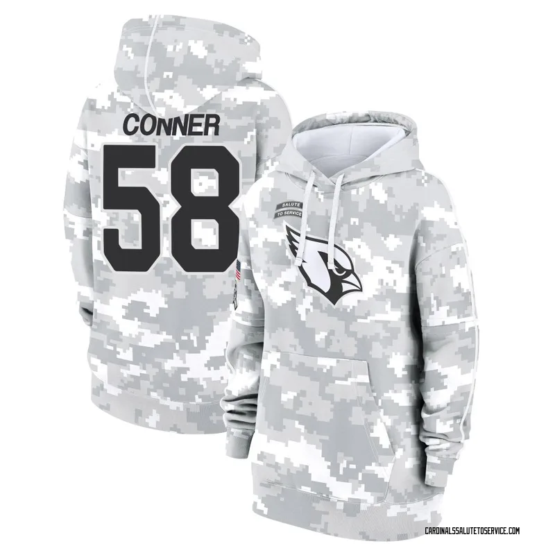 Women's Hayden Conner Arizona Cardinals Camo Arctic 2024 Salute to Service Club Fleece Pullover Hoodie