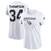 Women's Jalen Thompson Arizona Cardinals Legend White 2024 Salute to Service Performance T-Shirt