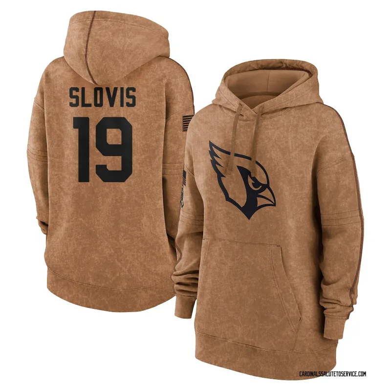 Women's Kedon Slovis Arizona Cardinals Brown 2023 Salute To Service Pullover Hoodie