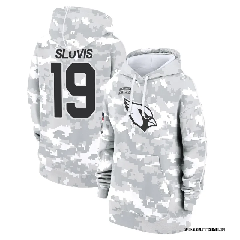Women's Kedon Slovis Arizona Cardinals Camo Arctic 2024 Salute to Service Club Fleece Pullover Hoodie