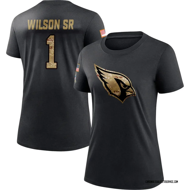 Women's Mack Wilson Sr. Arizona Cardinals Black 2020 Salute To Service Performance T-Shirt