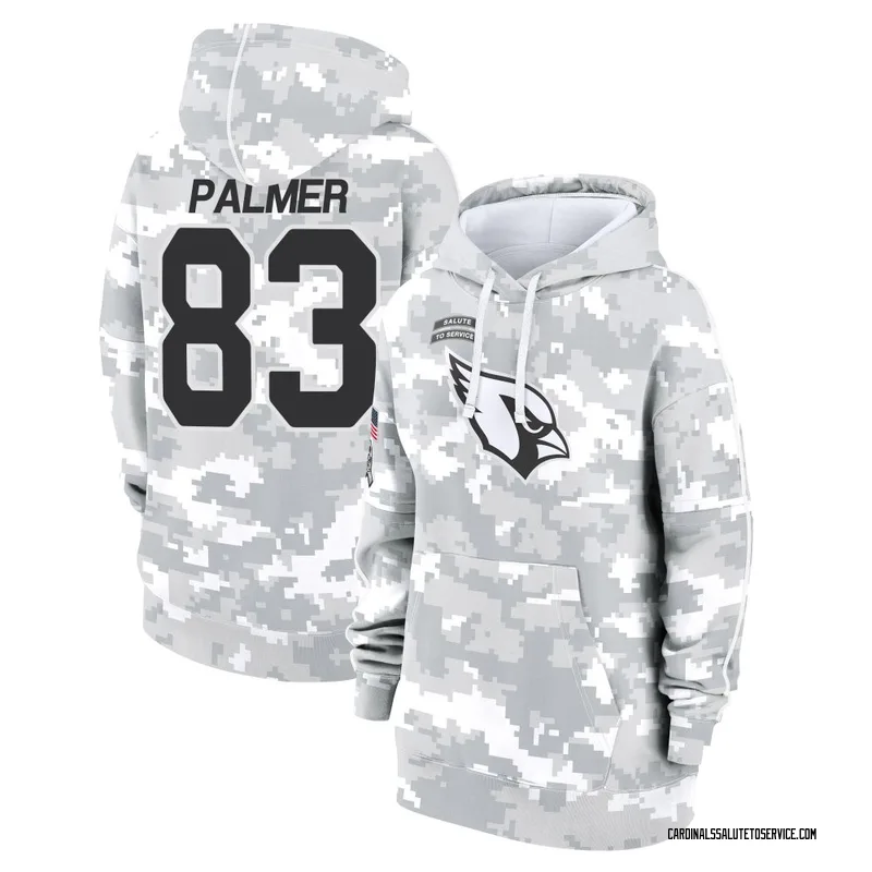 Women's Tejhaun Palmer Arizona Cardinals Camo Arctic 2024 Salute to Service Club Fleece Pullover Hoodie