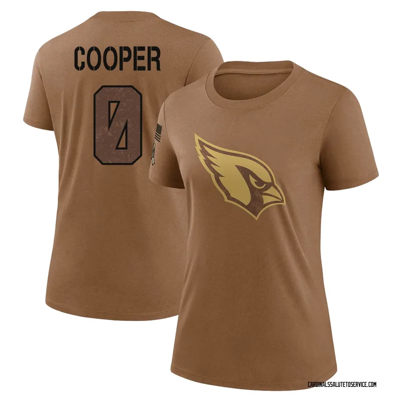 Women's Tyler Cooper Arizona Cardinals Legend Brown 2023 Salute To Service Performance T-Shirt