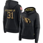 Women's Wydett Williams Jr. Arizona Cardinals Black 2020 Salute to Service Sideline Performance Pullover Hoodie