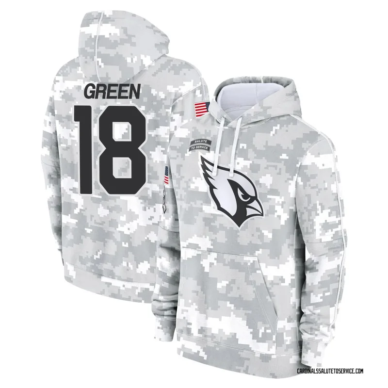 Youth A.J. Green Arizona Cardinals Camo Arctic 2024 Salute to Service Club Fleece Pullover Hoodie