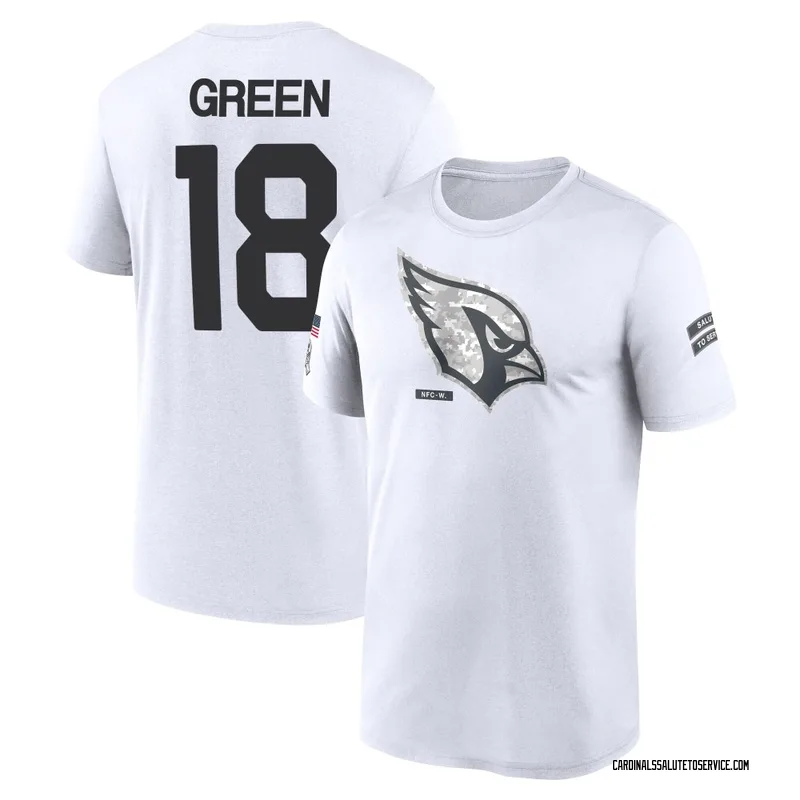 Youth A.J. Green Arizona Cardinals Legend White 2024 Salute to Service Performance T-Shirt