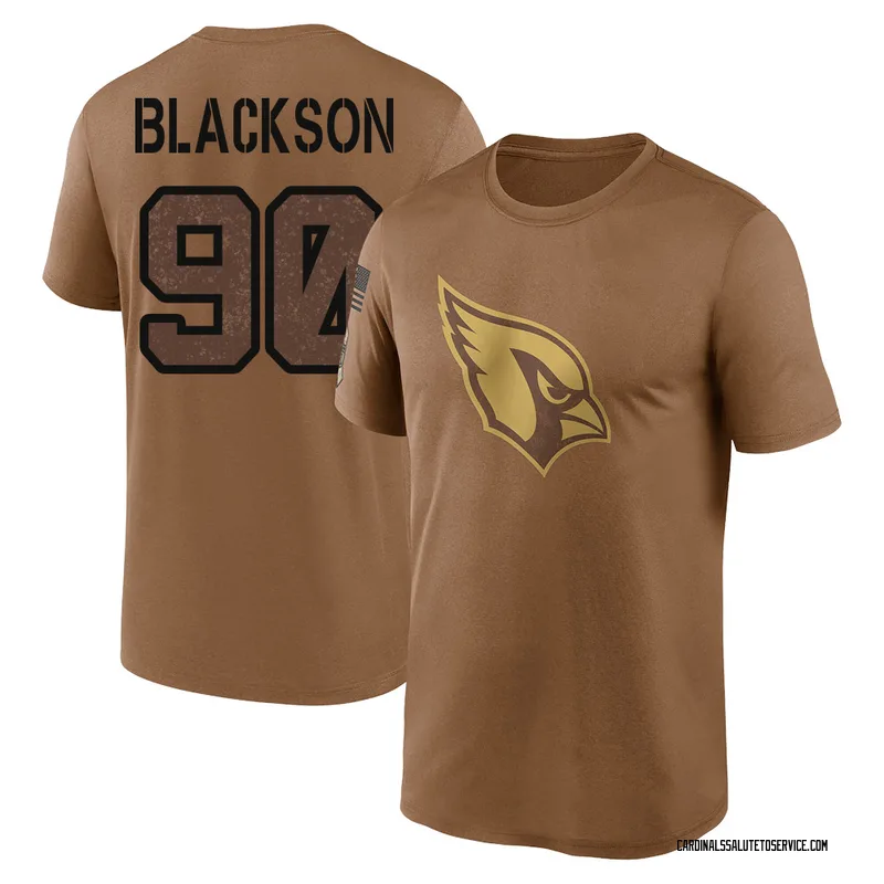 Youth Angelo Blackson Arizona Cardinals Legend Brown 2023 Salute To Service Performance T-Shirt