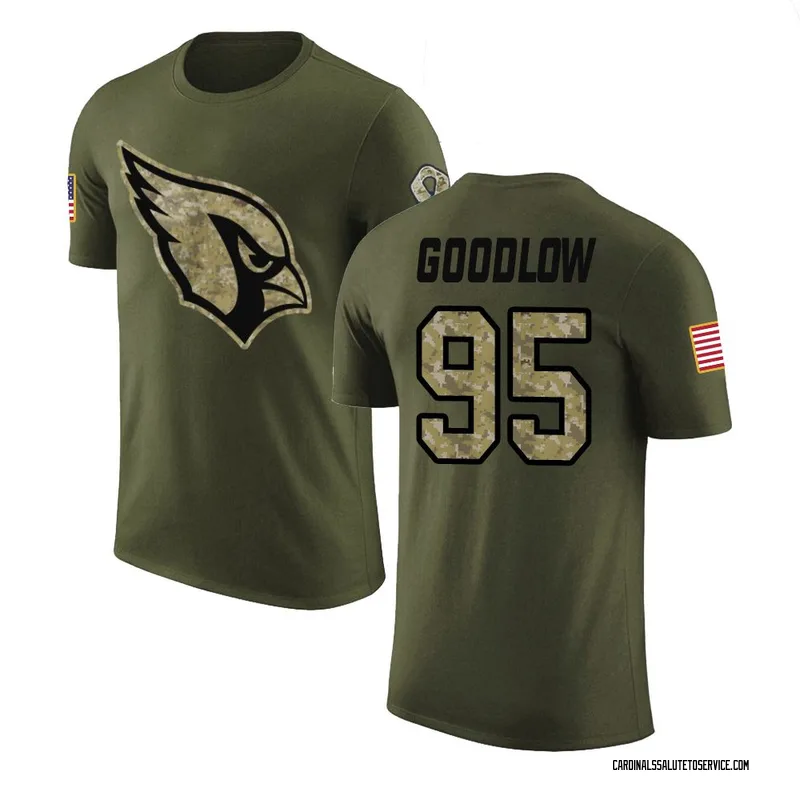 Youth Anthony Goodlow Arizona Cardinals Legend Olive Salute to Service T-Shirt