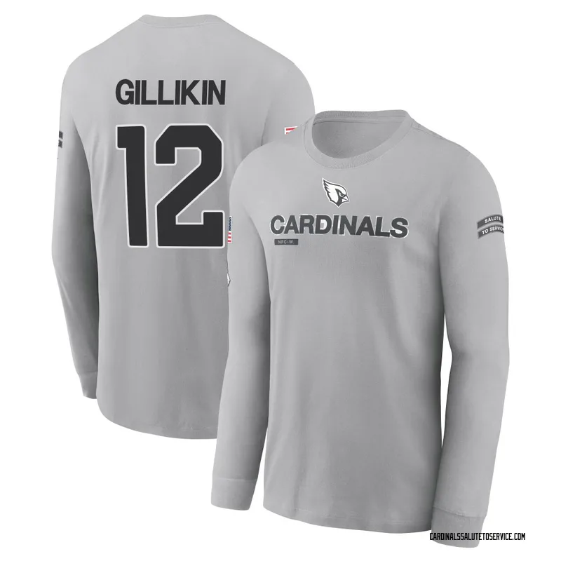 Youth Blake Gillikin Arizona Cardinals Gray 2024 Salute to Service Long Sleeve T-Shirt