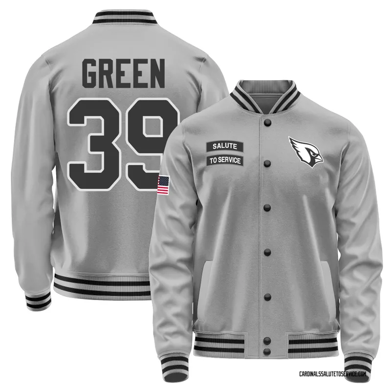 Youth Bryson Green Arizona Cardinals Gray Salute to Service Performance Jacket